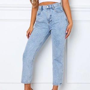 Drive Me Crazy Cropped Jeans Mid Blue